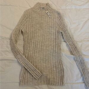 Madewell alpaca blend mock neck sweater